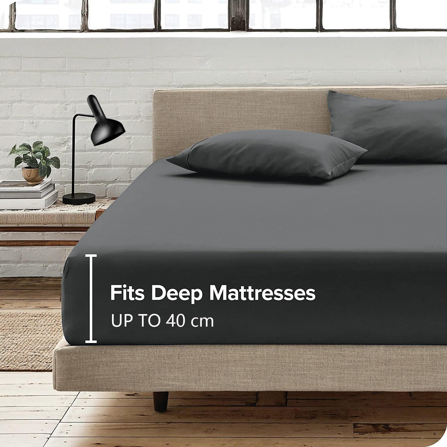 2 Piece Fitted Sheet Set- Fitted Sheet & Pillowcases -Breathable Bedding - Wrinkle, Fade, Stain Resistant- V1317-QS9-AUKS-3JT-CL-SH
