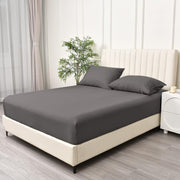 2 Piece Fitted Sheet Set- Fitted Sheet & Pillowcases -Breathable Bedding - Wrinkle, Fade, Stain Resistant- V1317-QS9-AUKS-3JT-CL-SH