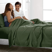 3 Piece Bed Sheet Set- Bedding Sheets & Pillowcases -Breathable Bedding - Wrinkle, Fade, Stain Resistant-Deep V1317-QS9-AUKS-4JT-JL