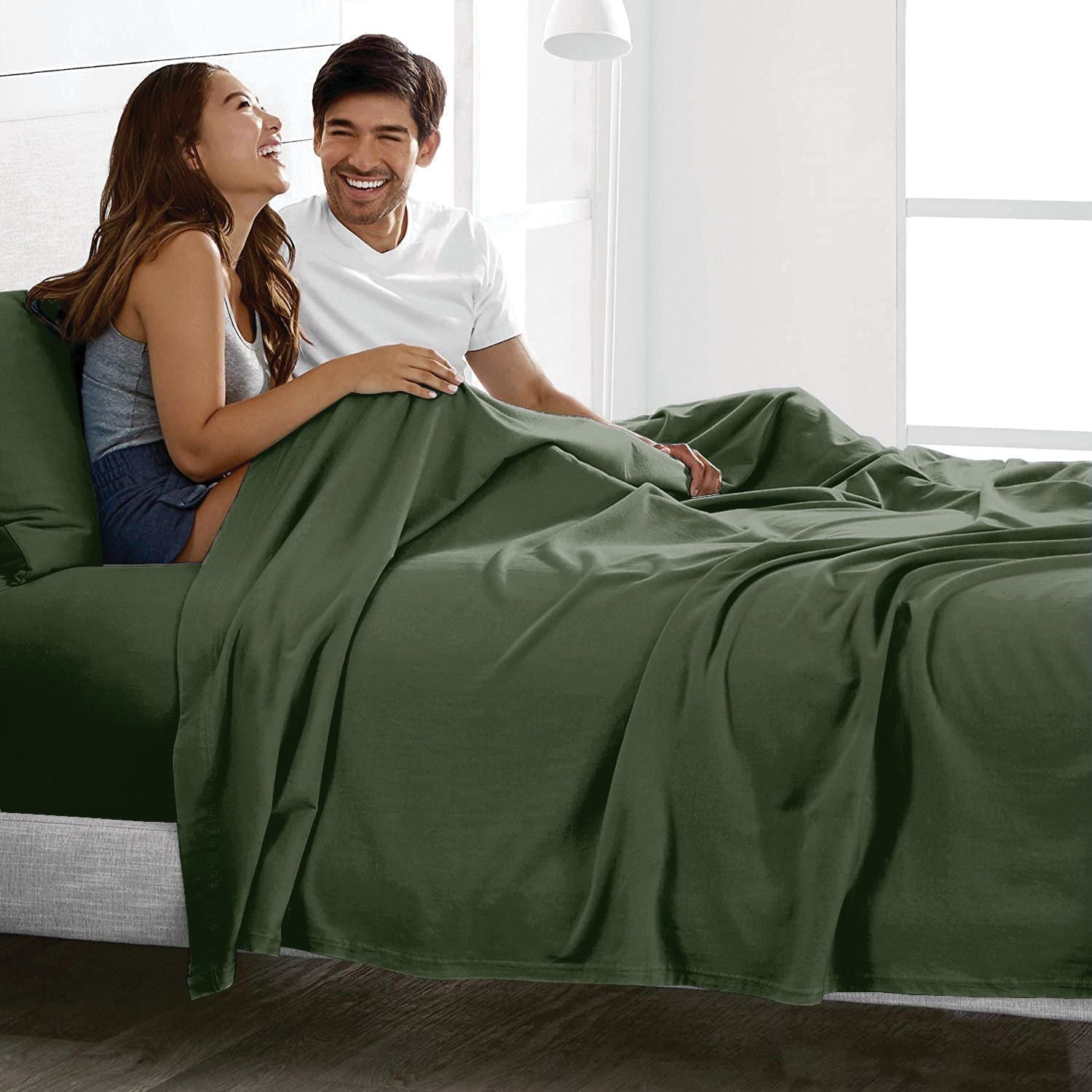 3 Piece Bed Sheet Set- Bedding Sheets & Pillowcases -Breathable Bedding - Wrinkle, Fade, Stain Resistant-Deep V1317-QS9-AUKS-4JT-JL