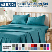 3 Piece Bed Sheet Set- Bedding Sheets & Pillowcases -Breathable Bedding - Wrinkle, Fade, Stain Resistant-Deep V1317-QS9-AUKS-4JT-SSL