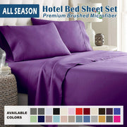 3 Piece Bed Sheet Set- Bedding Sheets & Pillowcases -Breathable Bedding - Wrinkle, Fade, Stain Resistant-Deep V1317-QS9-AUKS-4JT-ZI