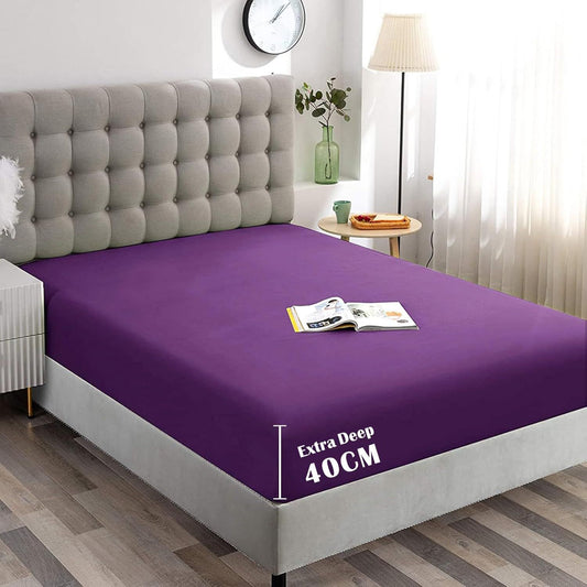 Hotel Quality Fitted Sheet - 1 Piece Fitted Sheet -Breathable Bedding - Wrinkle, Fade, Stain Resistant- V1317-QS9-AUKS-CL-ZI