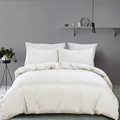 3 Piece Hotel Soft Microfiber Quilt Cover Set-2000TC Duvet/Donna Cover Set & Pillowcases -1 Quilt Cover V1317-QS9-AUQ-3JT-BZ-BB