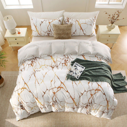3 Piece Hotel Soft Microfiber Quilt Cover Set-2000TC Duvet/Donna Cover Set & Pillowcases -1 Quilt Cover V1317-QS9-AUQ-3JT-BZ-DLS