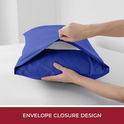 3 Piece Fitted Sheet Set- Fitted Sheet & Pillowcases -Breathable Bedding - Wrinkle, Fade, Stain Resistant- V1317-QS9-AUQ-3JT-CL-HJL