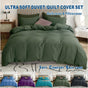 2 Piece Hotel Soft Microfiber Quilt Cover Set-2000TC Duvet/Donna Cover Set & Pillowcases -1 Quilt Cover V1317-QS9-AUS-3JT-BZ-JL