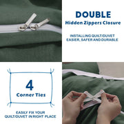 2 Piece Hotel Soft Microfiber Quilt Cover Set-2000TC Duvet/Donna Cover Set & Pillowcases -1 Quilt Cover V1317-QS9-AUS-3JT-BZ-JL