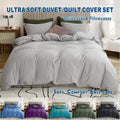 2 Piece Hotel Soft Microfiber Quilt Cover Set-2000TC Duvet/Donna Cover Set & Pillowcases -1 Quilt Cover V1317-QS9-AUS-3JT-BZ-YH