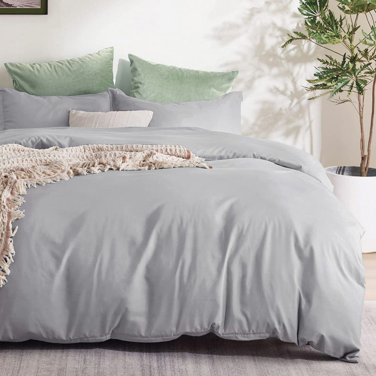 2 Piece Hotel Soft Microfiber Quilt Cover Set-2000TC Duvet/Donna Cover Set & Pillowcases -1 Quilt Cover V1317-QS9-AUS-3JT-BZ-YH