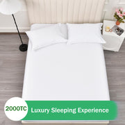 2 Piece Fitted Sheet Set- Fitted Sheet & Pillowcases -Breathable Bedding - Wrinkle, Fade, Stain Resistant- V1317-QS9-AUS-3JT-CL-BB