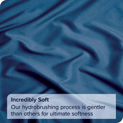 2 Piece Fitted Sheet Set- Fitted Sheet & Pillowcases -Breathable Bedding - Wrinkle, Fade, Stain Resistant- V1317-QS9-AUS-3JT-CL-NV