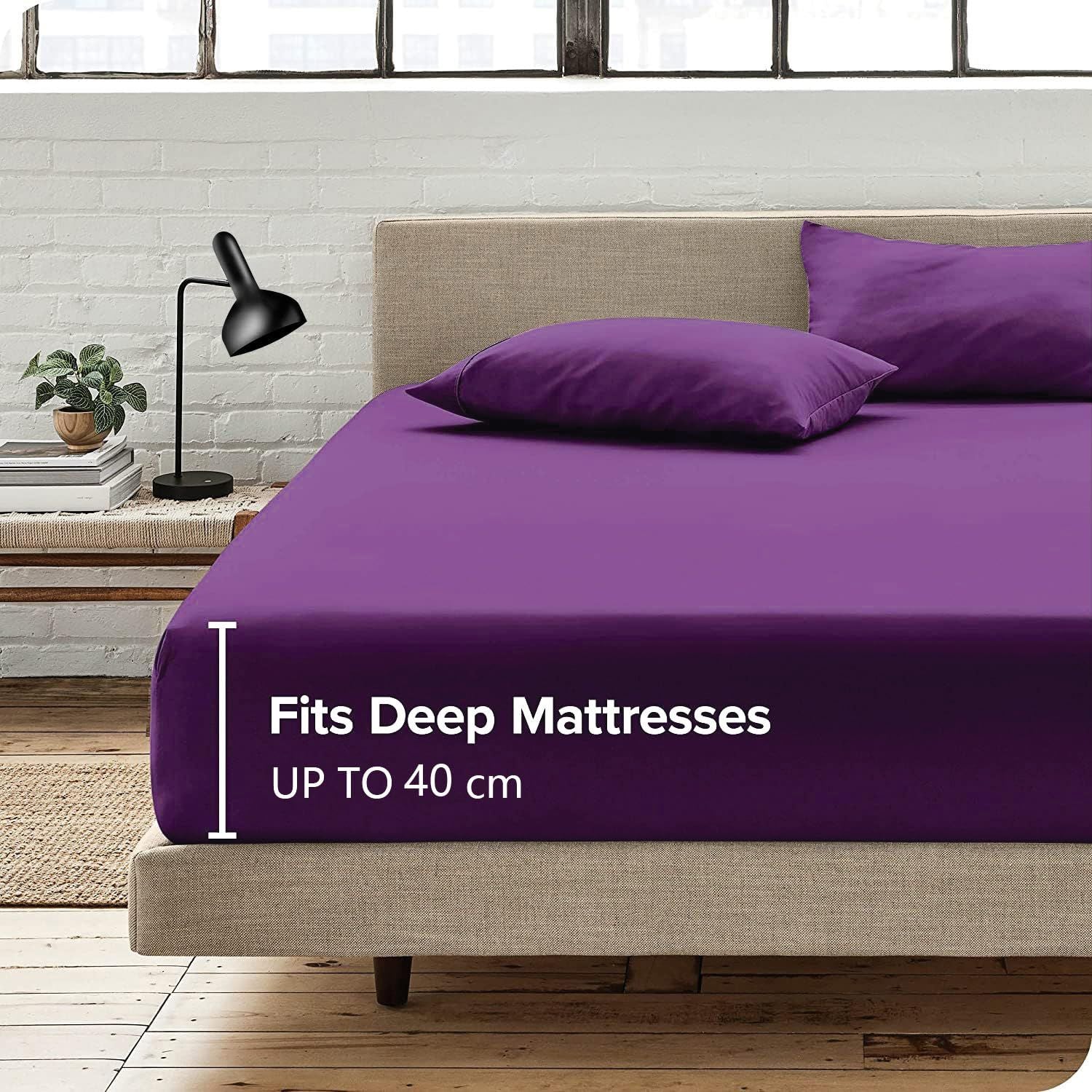 2 Piece Fitted Sheet Set- Fitted Sheet & Pillowcases -Breathable Bedding - Wrinkle, Fade, Stain Resistant- V1317-QS9-AUS-3JT-CL-ZI