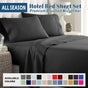 3 Piece Bed Sheet Set- Bedding Sheets & Pillowcases -Breathable Bedding - Wrinkle, Fade, Stain Resistant-Deep V1317-QS9-AUS-4JT-HEI