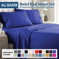 3 Piece Bed Sheet Set- Bedding Sheets & Pillowcases -Breathable Bedding - Wrinkle, Fade, Stain Resistant-Deep V1317-QS9-AUS-4JT-HJL