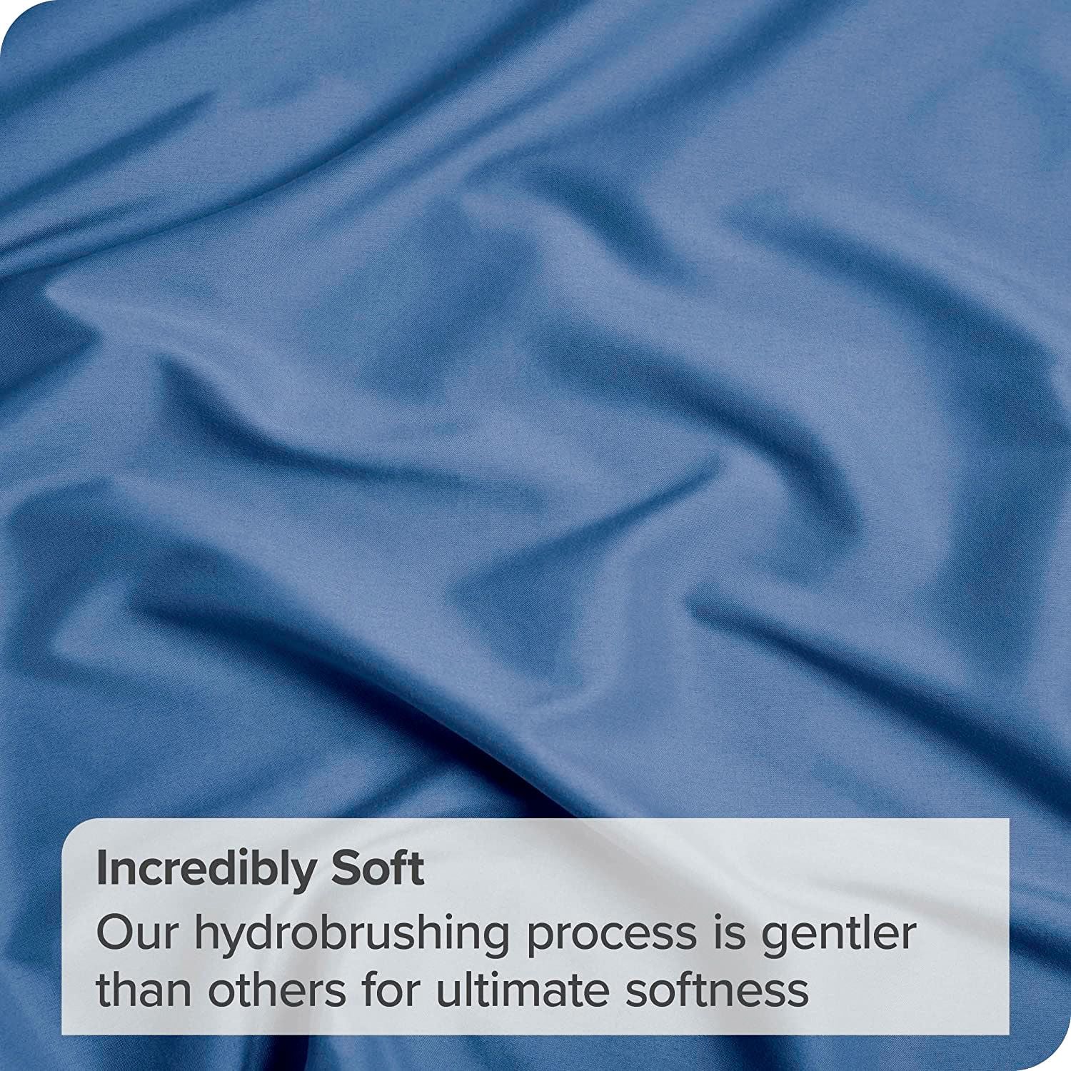 3 Piece Bed Sheet Set- Bedding Sheets & Pillowcases -Breathable Bedding - Wrinkle, Fade, Stain Resistant-Deep Pocket Flat Fitted Bed Sheet Set(Ocean,Single)