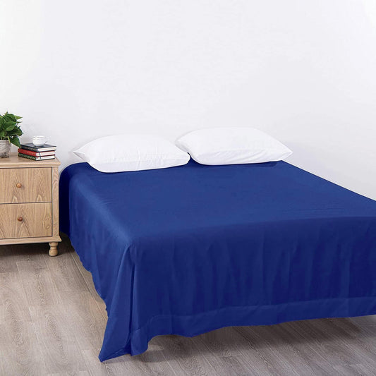 Elegant Comfort Premium Hotel Quality 1-Piece Single Flat Sheet, Luxury and Softest 2000 Thread Count Bedding V1317-QS9-AUS-CD-HJL