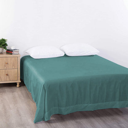 Elegant Comfort Premium Hotel Quality 1-Piece Single Flat Sheet, Luxury and Softest 2000 Thread Count Bedding V1317-QS9-AUS-CD-SSL