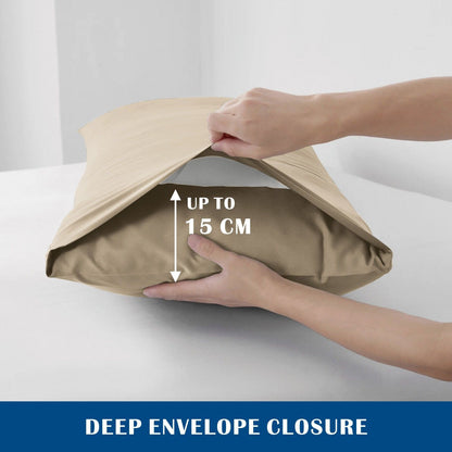 3 Piece Hotel Soft Microfiber Quilt Cover Set-2000TC Duvet/Donna Cover Set & Pillowcases -1 Quilt Cover V1317-QS9-AUSK-3JT-BZ-TS