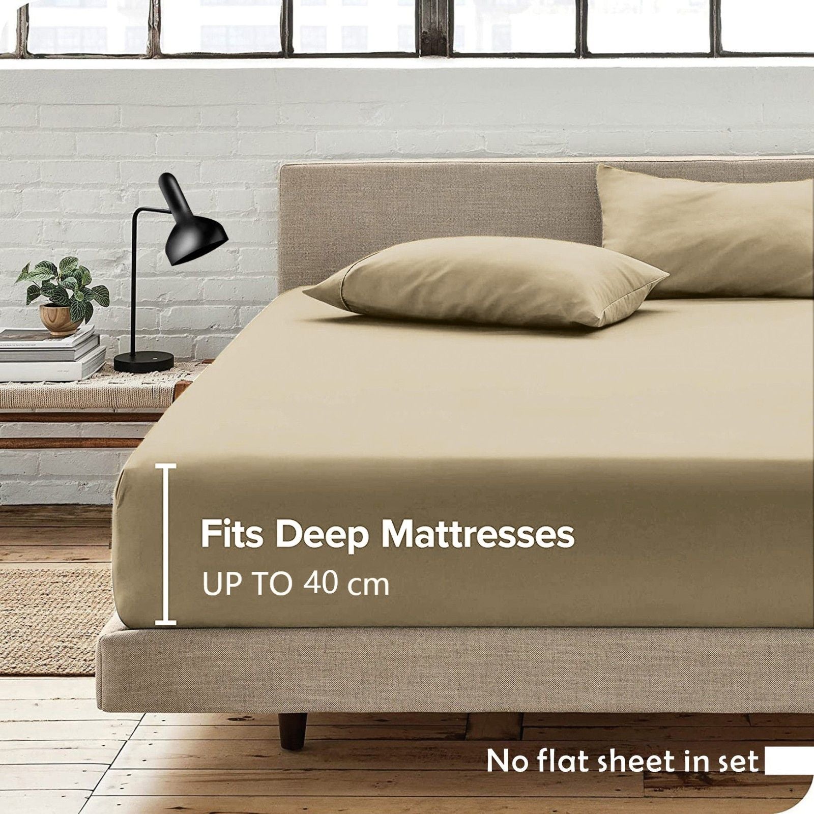 3 Piece Fitted Sheet Set- Fitted Sheet & Pillowcases -Breathable Bedding - Wrinkle, Fade, Stain Resistant- V1317-QS9-AUSK-3JT-CL-TS