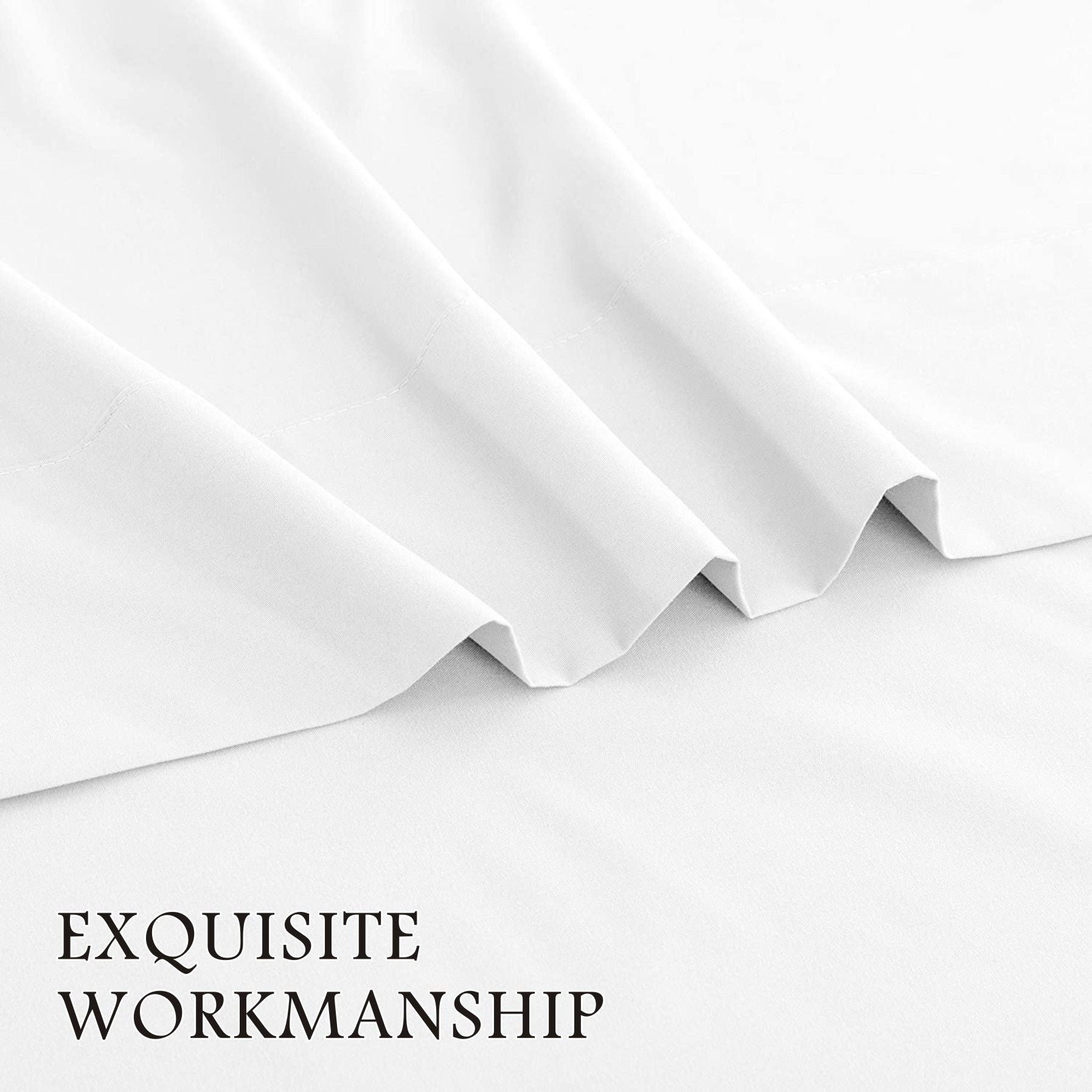 4 Piece Bed Sheet Set- Bedding Sheets & Pillowcases -Breathable Bedding - Wrinkle, Fade, Stain Resistant-Deep V1317-QS9-AUSK-4JT-BAI