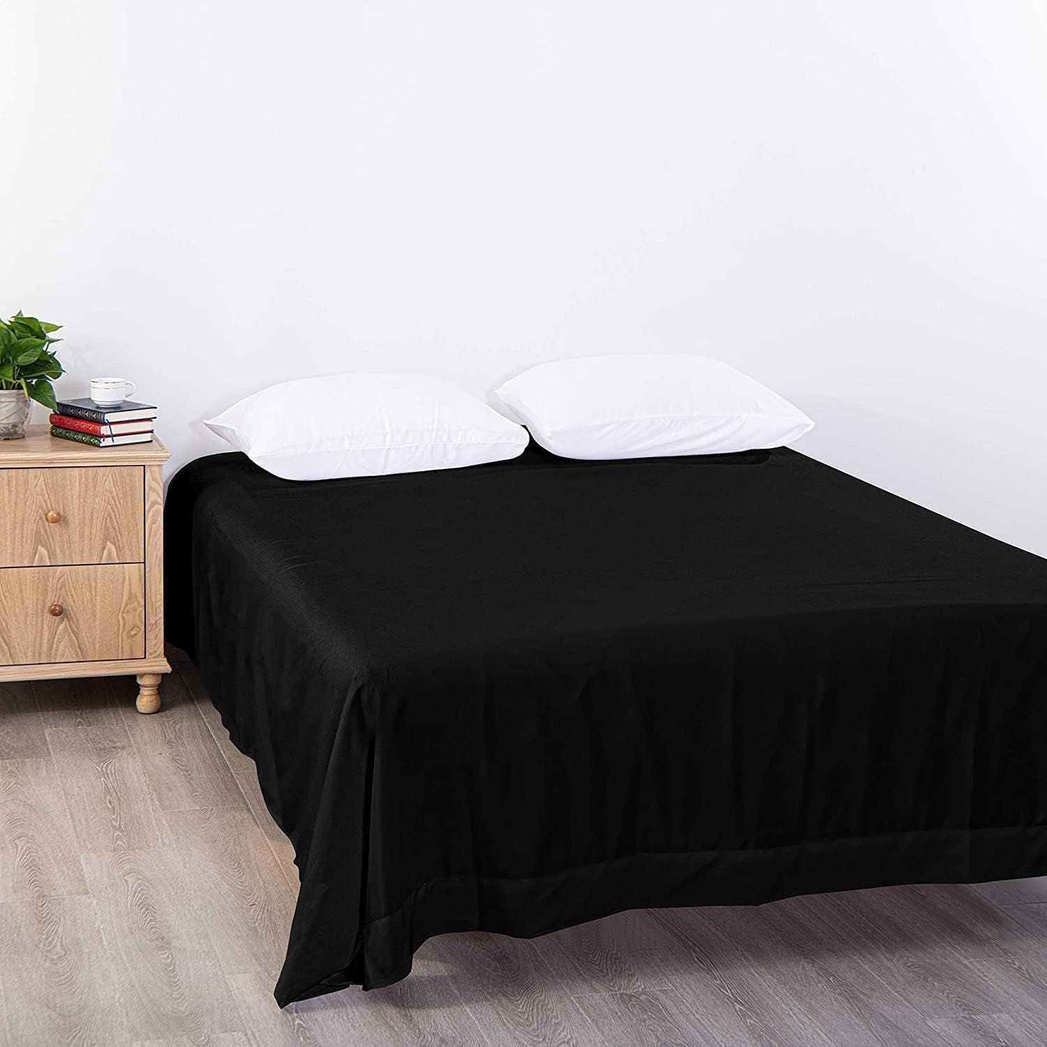Elegant Comfort Premium Hotel Quality 1-Piece Super King Flat Sheet, Luxury and Softest 2000 Thread Count V1317-QS9-AUSK-CD-HEI