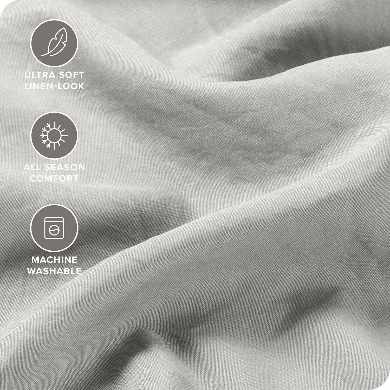Hotel Quality Fitted Sheet - 1 Piece Fitted Sheet -Breathable Bedding - Wrinkle, Fade, Stain Resistant- V1317-QS9-AUSK-CL-YH