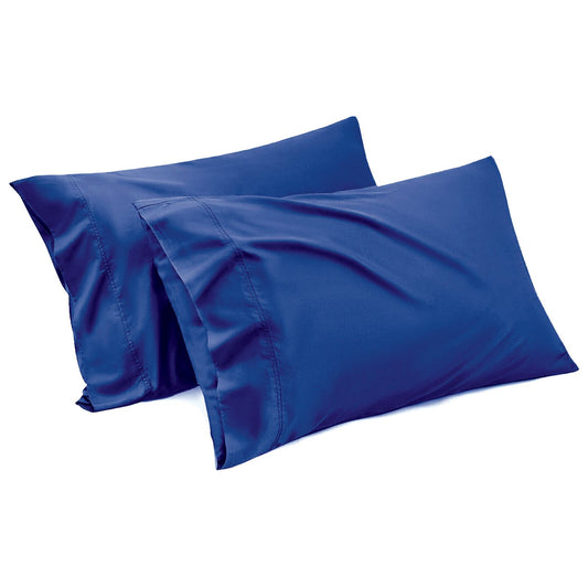 1000TC Ultra Soft Microfiber Pillowcases,Pair of Standard Pillow Covers,(royalblue, Standard Size, 48x74 cm) V1317-QS9-AUST-Z-HJL