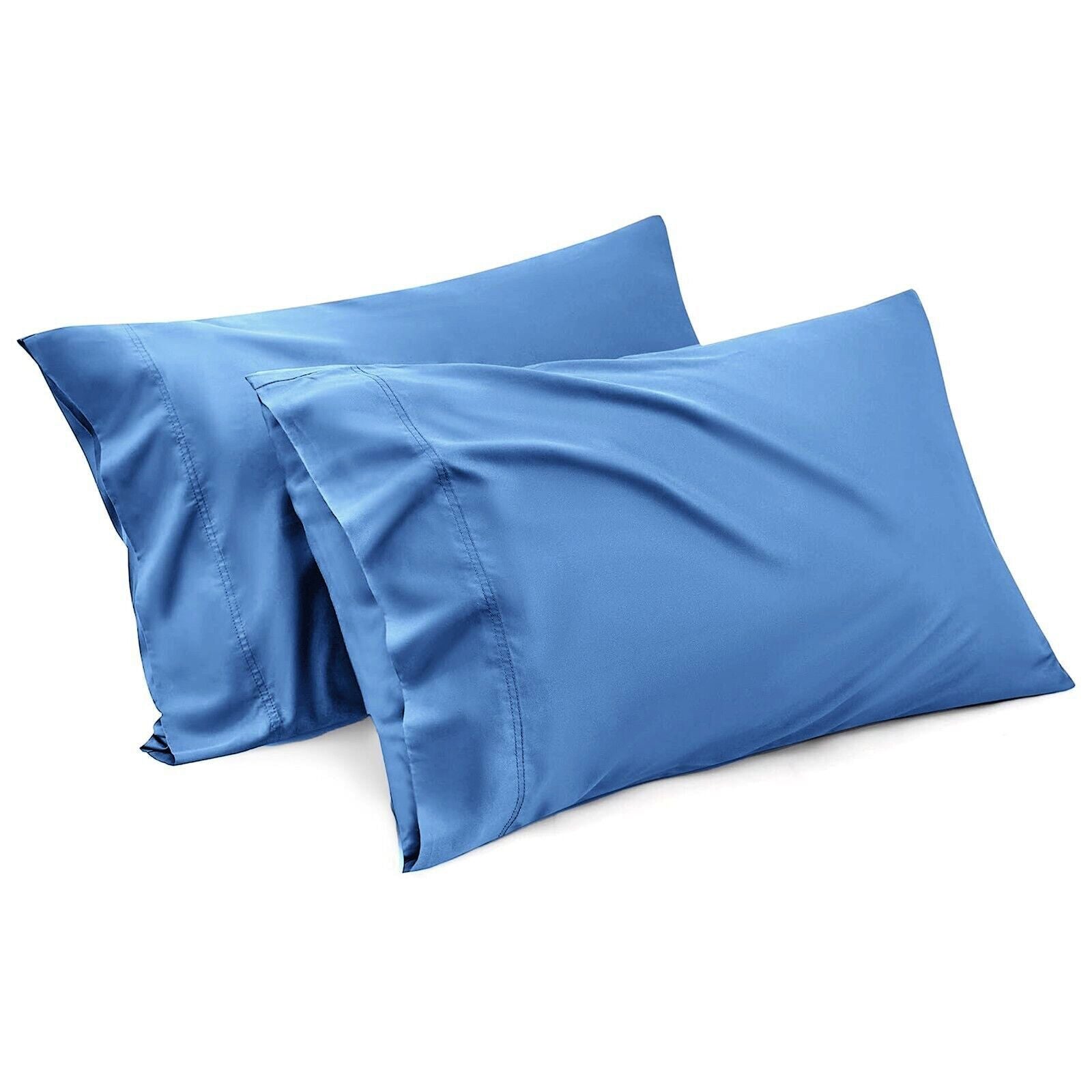 1000TC Ultra Soft Microfiber Pillowcases,Pair of Standard Pillow Covers,(Ocean, Standard Size, 48x74 cm) V1317-QS9-AUST-Z-HL