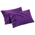1000TC Ultra Soft Microfiber Pillowcases,Pair of Standard Pillow Covers,(purple, Standard Size, 48x74 cm) V1317-QS9-AUST-Z-ZI