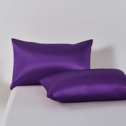 Satin Quilt cover Set Hotel 3 Pieces Quilt cover with Pillowcase, Art Silk Bedding Set-Luxury Soft Silky V1317-SD90-AUD-3JT-BZ-ZI