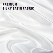 Art Silk Satin Sheet Set Hotel 3 Pieces Fitted/Flat Sheet Bedding Set-Luxury Soft Silky Sheets for Hair and V1317-SD90-AUKS-4JT-BAI