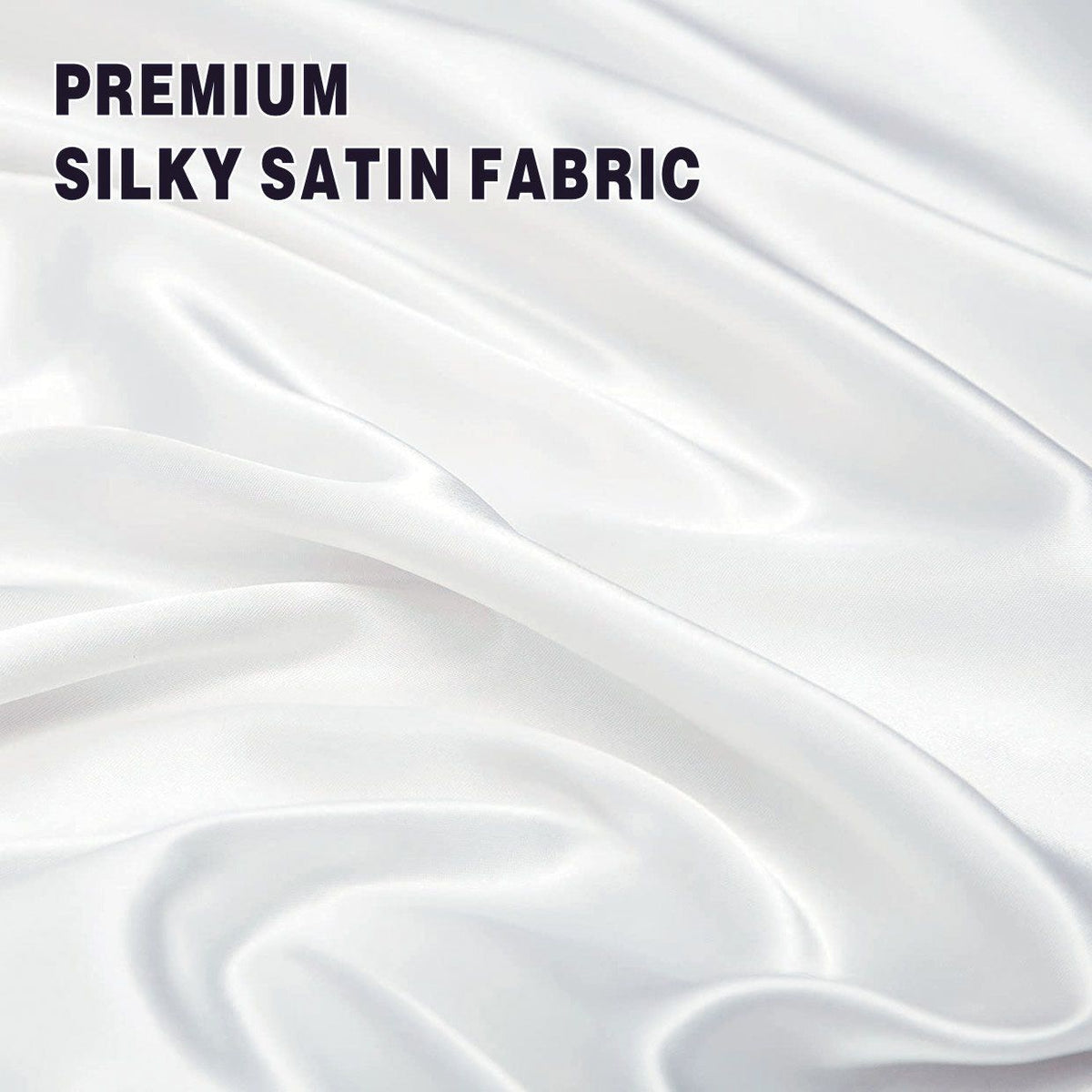 Art Silk Satin Sheet Set Hotel 3 Pieces Fitted/Flat Sheet Bedding Set-Luxury Soft Silky Sheets for Hair and V1317-SD90-AUKS-4JT-BAI