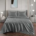 Art Silk Satin Sheet Set Hotel 3 Pieces Fitted/Flat Sheet Bedding Set-Luxury Soft Silky Sheets for Hair and V1317-SD90-AUKS-4JT-HUI