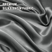 Art Silk Satin Sheet Set Hotel 3 Pieces Fitted/Flat Sheet Bedding Set-Luxury Soft Silky Sheets for Hair and V1317-SD90-AUKS-4JT-HUI
