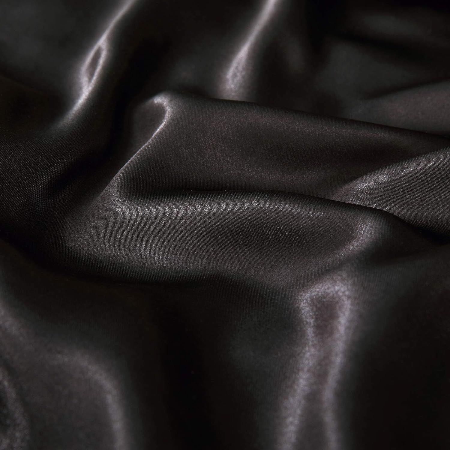 Satin Quilt cover Set Hotel 3 Pieces Quilt cover with Pillowcase, Art Silk Bedding Set-Luxury Soft Silky V1317-SD90-AUQ-3JT-BZ-HEI