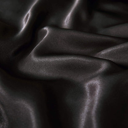 Satin Quilt cover Set Hotel 3 Pieces Quilt cover with Pillowcase, Art Silk Bedding Set-Luxury Soft Silky V1317-SD90-AUQ-3JT-BZ-HEI