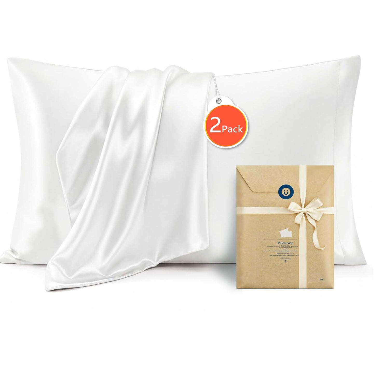 Silk Pillowcase for Hair and Skin Mulberry Silk Pillowcase Soft Breathable Smooth Both Sided Natural Silk V1317-SD90-AUST-BAI