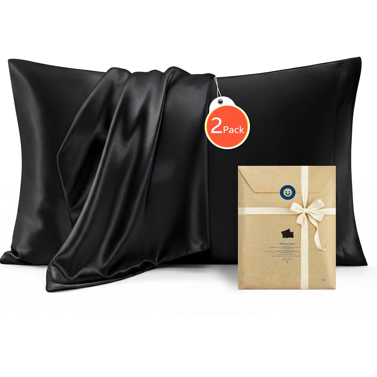 Silk Pillowcase for Hair and Skin Mulberry Silk Pillowcase Soft Breathable Smooth Both Sided Natural Silk V1317-SD90-AUST-HEI
