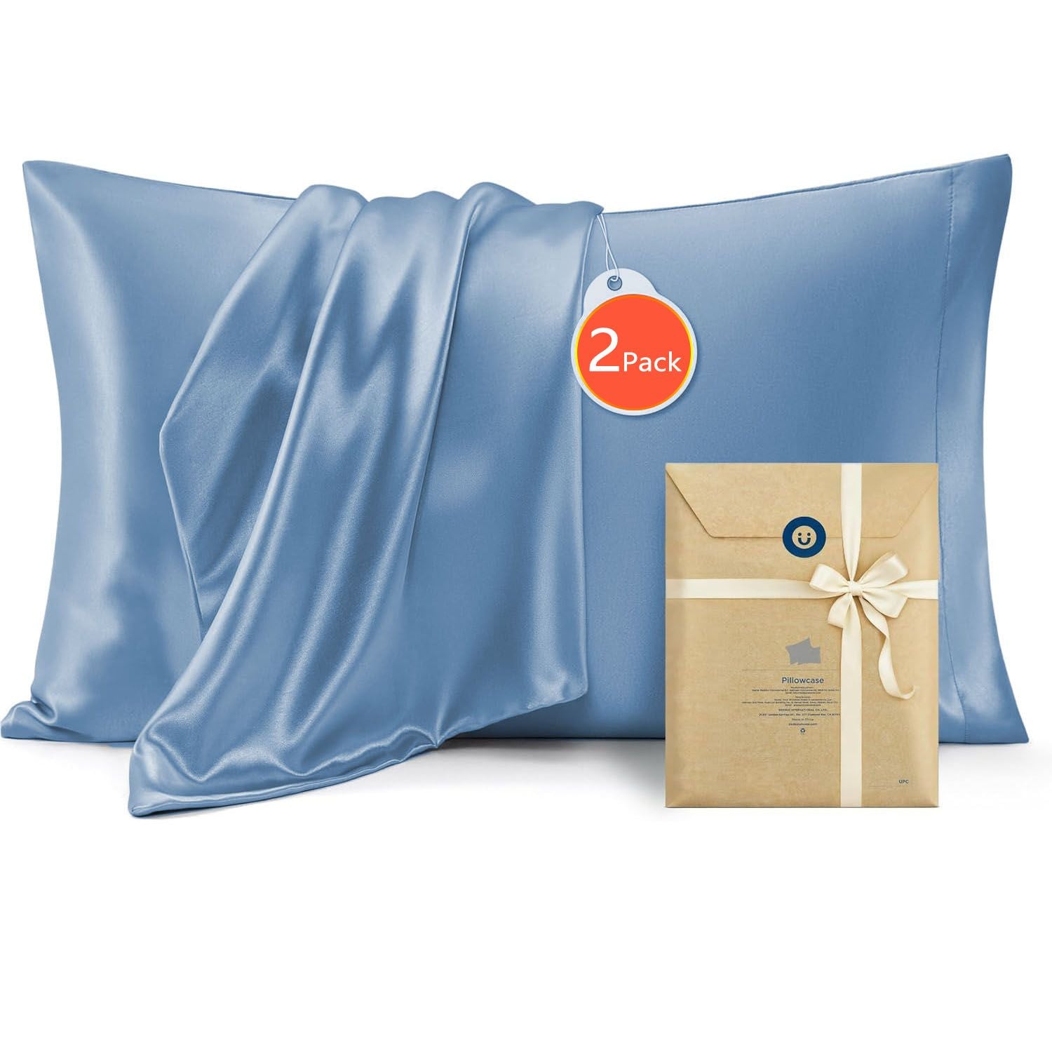 Silk Pillowcase for Hair and Skin Mulberry Silk Pillowcase Soft Breathable Smooth Both Sided Natural Silk V1317-SD90-AUST-HL