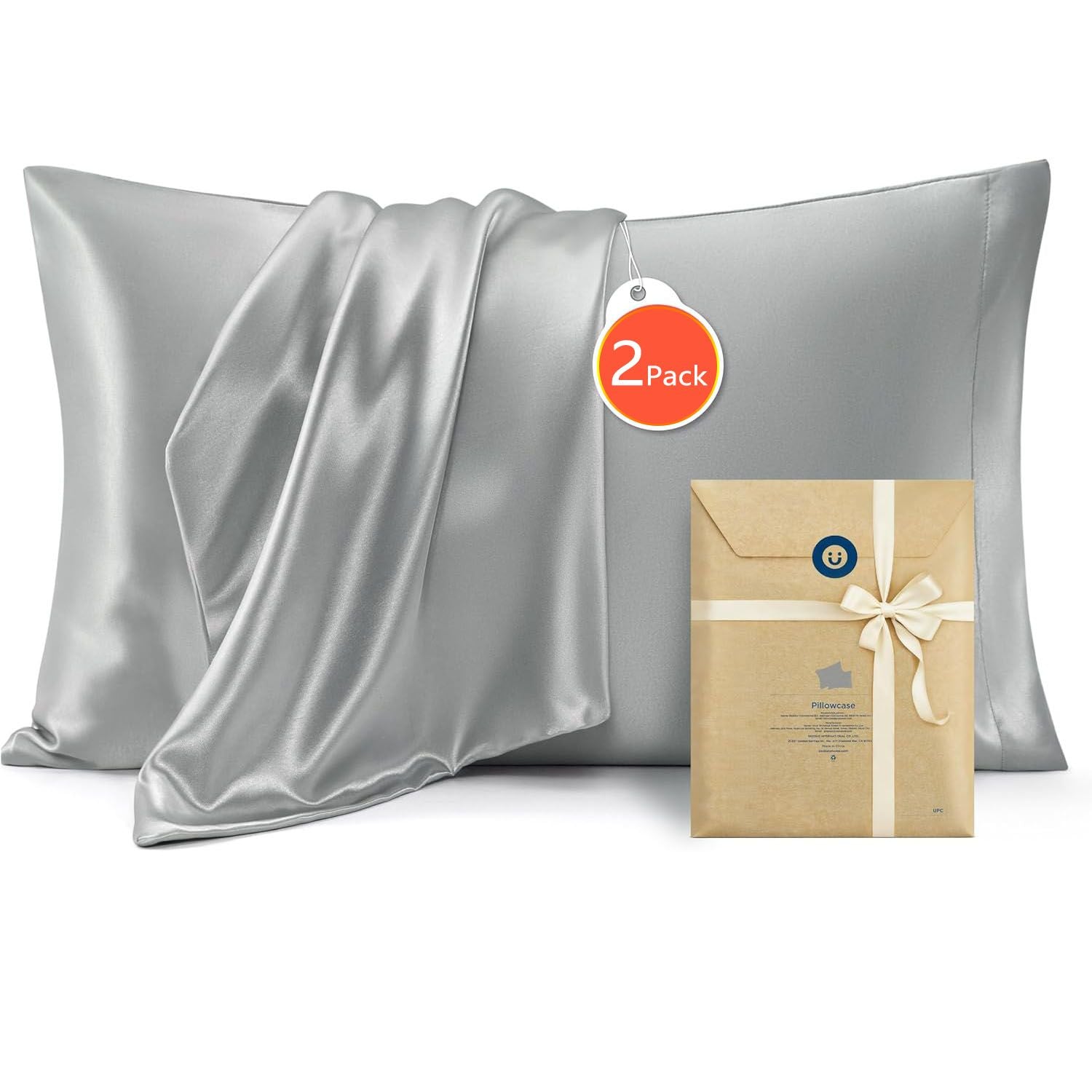 Silk Pillowcase for Hair and Skin Mulberry Silk Pillowcase Soft Breathable Smooth Both Sided Natural Silk V1317-SD90-AUST-HUI