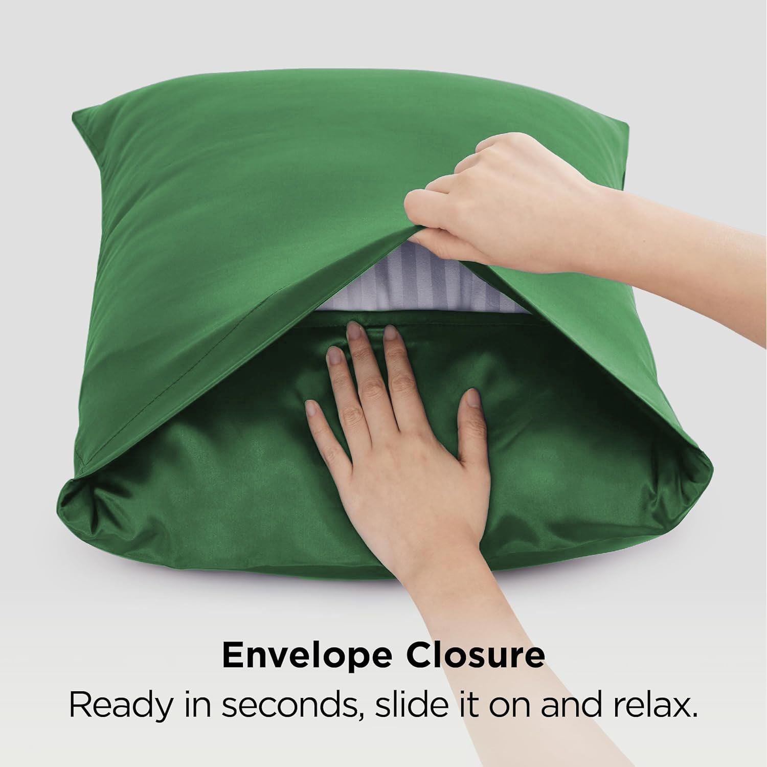 Silk Pillowcase for Hair and Skin Mulberry Silk Pillowcase Soft Breathable Smooth Both Sided Natural Silk V1317-SD90-AUST-LV