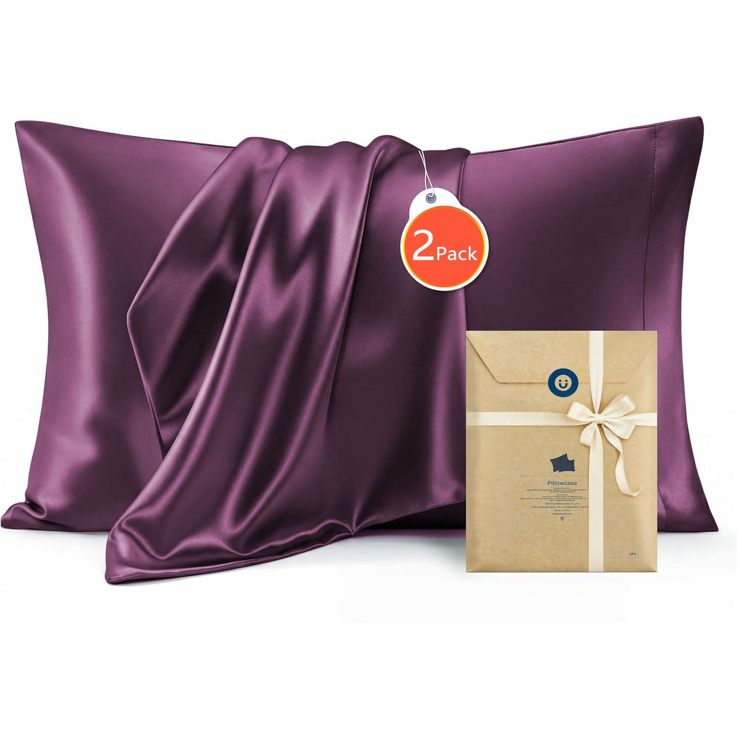 Silk Pillowcase for Hair and Skin Mulberry Silk Pillowcase Soft Breathable Smooth Both Sided Natural Silk V1317-SD90-AUST-ZI