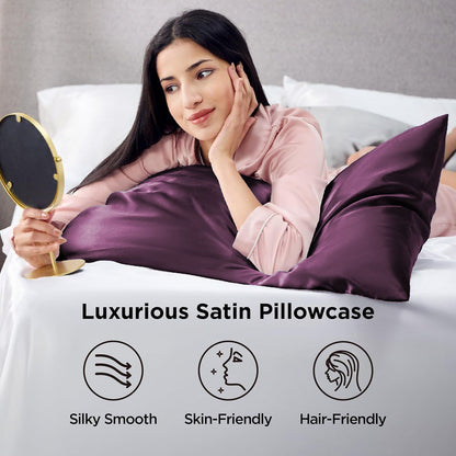 Silk Pillowcase for Hair and Skin Mulberry Silk Pillowcase Soft Breathable Smooth Both Sided Natural Silk V1317-SD90-AUST-ZI