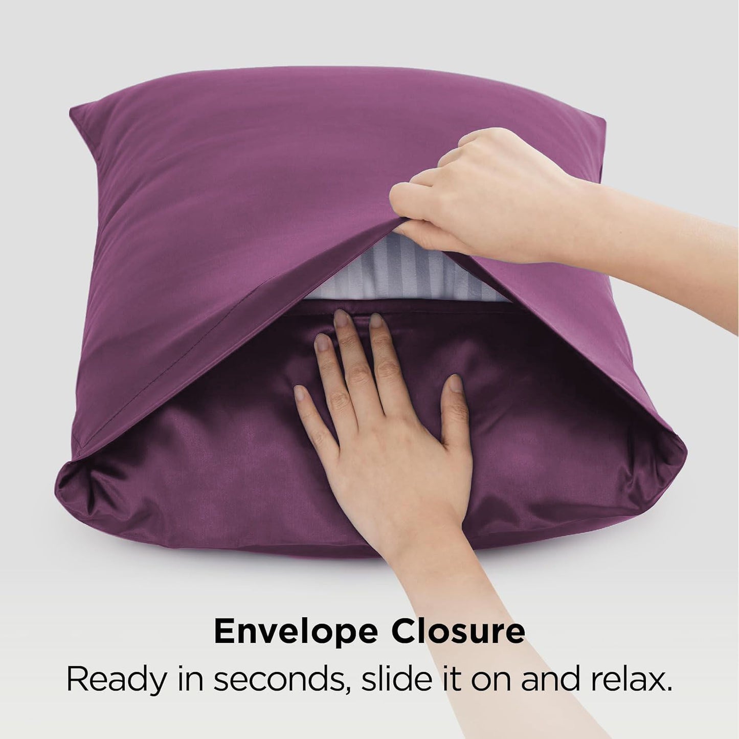 Silk Pillowcase for Hair and Skin Mulberry Silk Pillowcase Soft Breathable Smooth Both Sided Natural Silk V1317-SD90-AUST-ZI