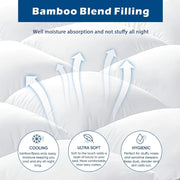 1000GSM Mattress Topper Viscose Derived from Bamboo, Thick Pillowtop Fitted Mattress Cover with 45cm Deep Skirt - Machine Washable Hypoallergenic(Super King,Black)