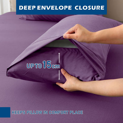 4 Piece Hotel Bamboo Cooling Sheet Set -Ultra Soft 2000TC Breathable Bed Sheets Set with 37 Centimetre Deep V1317-ZXW9-AUK-4JT-ZI
