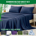 3 Piece Hotel Bamboo Cooling Sheet Set -Ultra Soft 2000TC Breathable Bed Sheets Set with 37 Centimetre Deep V1317-ZXW9-AUKS-4JT-NV