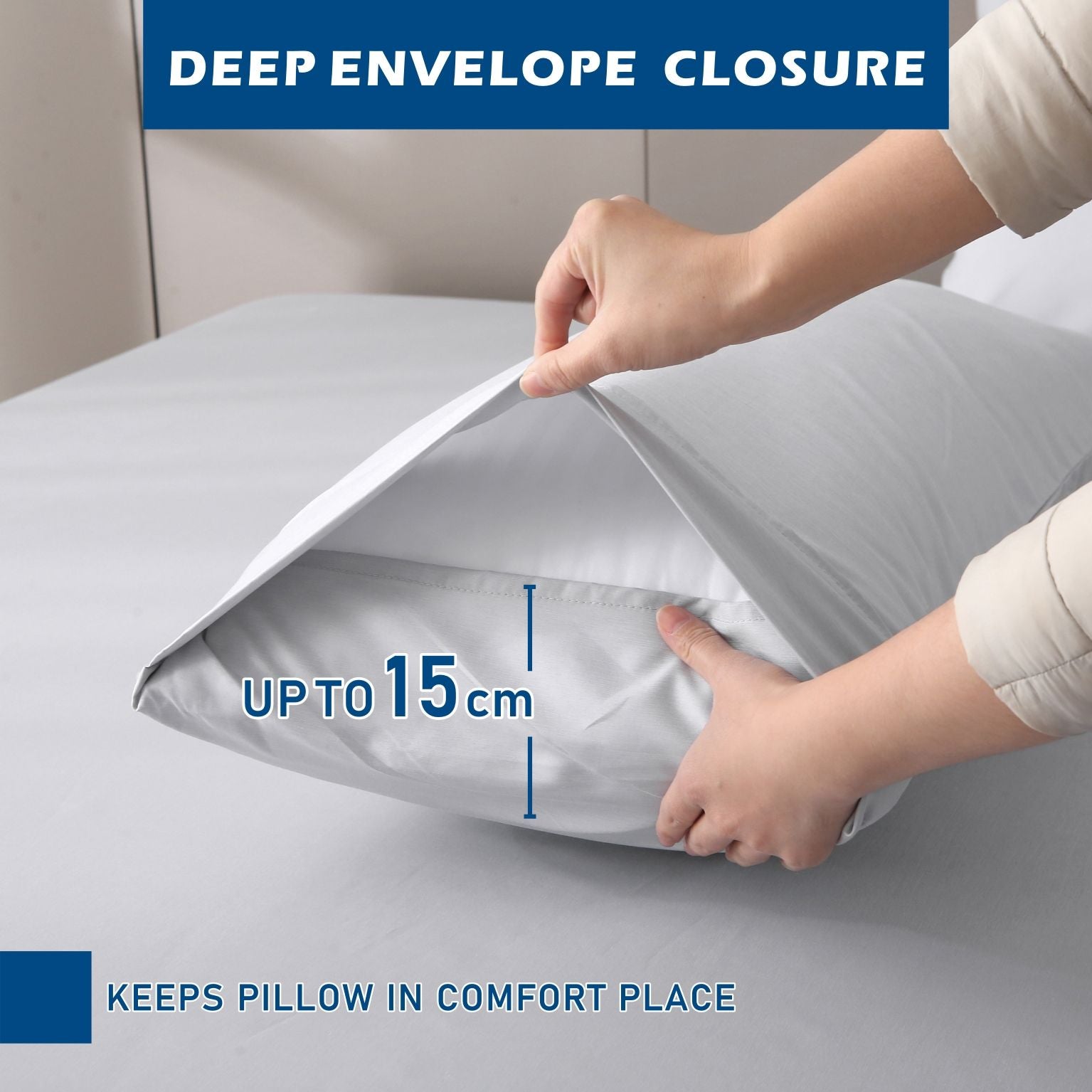 3 Piece Hotel Bamboo Cooling Sheet Set -Ultra Soft 2000TC Breathable Bed Sheets Set with 37 Centimetre Deep V1317-ZXW9-AUS-4JT-YH