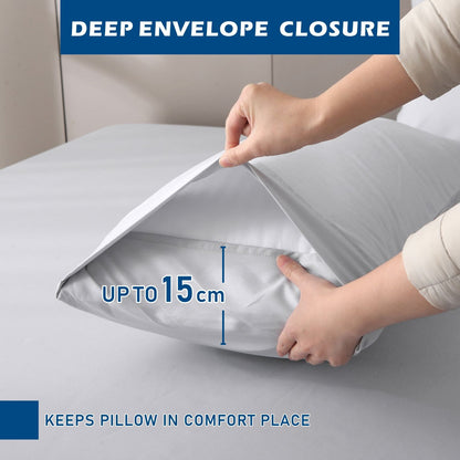 3 Piece Hotel Bamboo Cooling Sheet Set -Ultra Soft 2000TC Breathable Bed Sheets Set with 37 Centimetre Deep V1317-ZXW9-AUS-4JT-YH